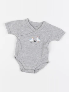 Vertbaudet - body gris - 1 mois