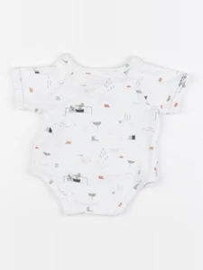 Vertbaudet - body blanc - 1 mois