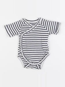 Vertbaudet - body bleu - 1 mois