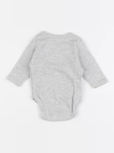Vertbaudet - body gris - 0 mois