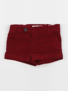 Zara - short rouge - 3/6 mois