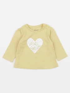 Vertbaudet - tee-shirt jaune - 3 mois