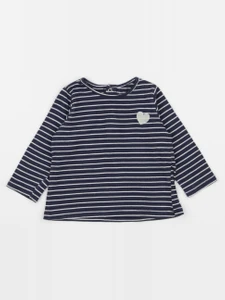 Vertbaudet - tee-shirt bleu - 12 mois