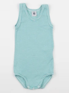 Petit Bateau - body bleu - 24 mois