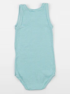 Petit Bateau - body bleu - 24 mois