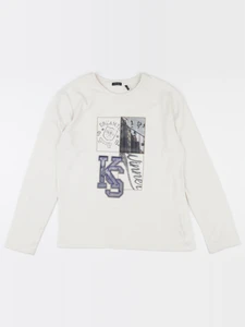 IKKS - tee-shirt beige - 12 ans