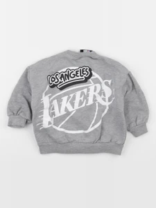 Zara - sweat imprimé au dos gris - 3 ans