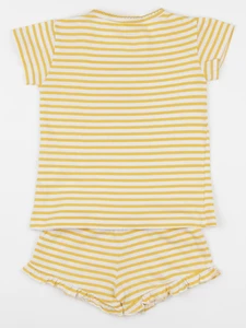 Vertbaudet - pyjama coton jaune - 4 ans