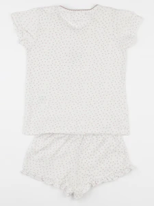 Vertbaudet - pyjama coton blanc - 4 ans