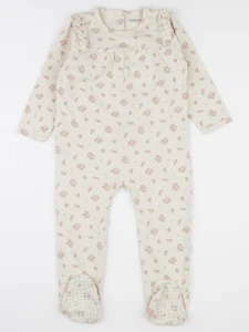Vertbaudet - pyjama coton beige - 36 mois
