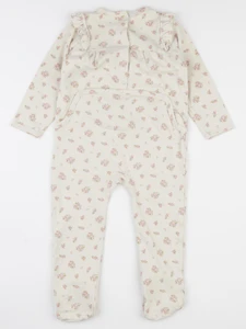 Vertbaudet - pyjama coton beige - 36 mois