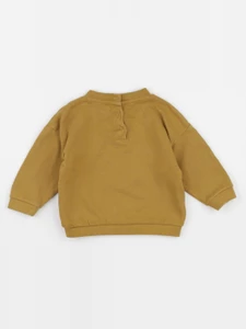 Vertbaudet - sweat vert - 12 mois