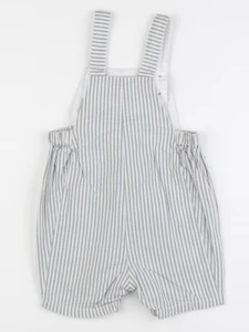 Petit Bateau - salopette blanc, vert - 18 mois