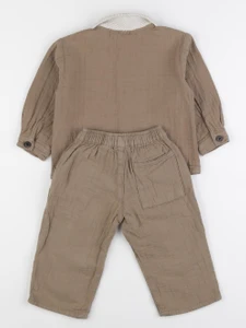 Zara - ensemble marron - 12/18 mois