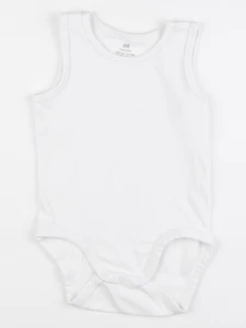 H&M - body blanc - 12/18 mois