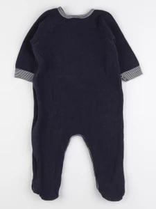 Petit Bateau - pyjama velours bleu - 18 mois