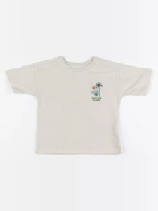 Zara - tee-shirt beige - 18 mois