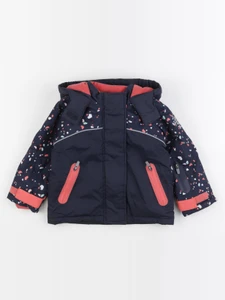 Vertbaudet - manteau de ski bleu, rose - 3 ans