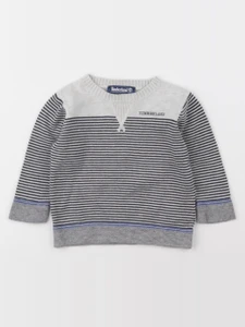Timberland - pull imprimé au dos gris - 18 mois