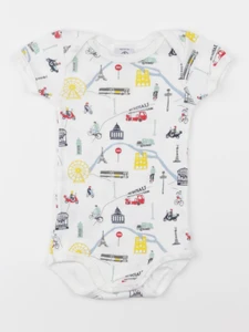 Petit Bateau - body blanc - 6 mois