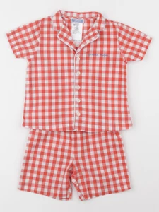 Jacadi - pyjama coton blanc, rouge - 2 ans