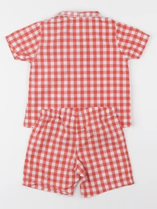 Jacadi - pyjama coton blanc, rouge - 2 ans