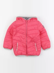 Vertbaudet - doudoune réversible rose - 4 ans