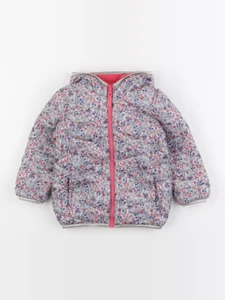 Vertbaudet - doudoune réversible rose - 4 ans