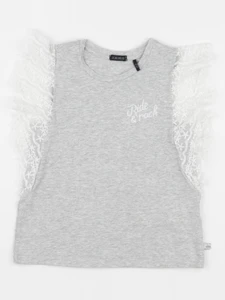 IKKS - tee-shirt gris, blanc - 6 ans
