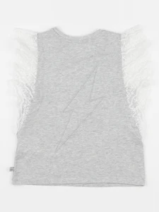 IKKS - tee-shirt gris, blanc - 6 ans