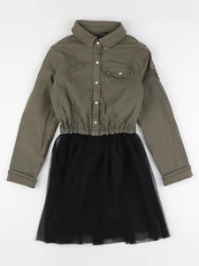 IKKS - robe noir, vert - 10 ans
