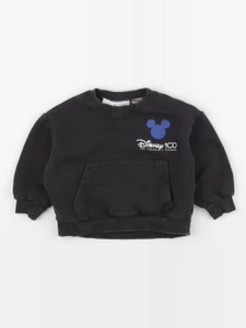 Zara - sweat imprimé au dos gris - 24 mois