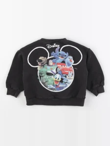 Zara - sweat imprimé au dos gris - 24 mois