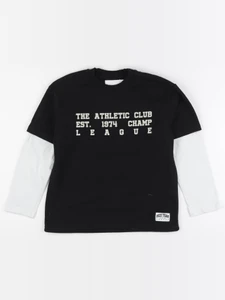Zara - sweat imprimé au dos noir - 8/9 ans