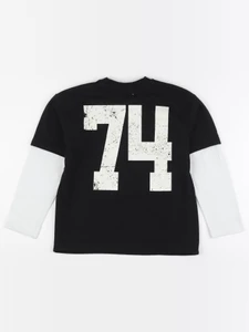 Zara - sweat imprimé au dos noir - 8/9 ans