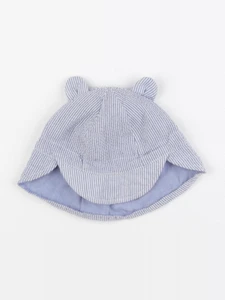 Boutchou - chapeau blanc, bleu - 18/24 mois