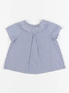 Jacadi - blouse blanc, bleu - 36 mois
