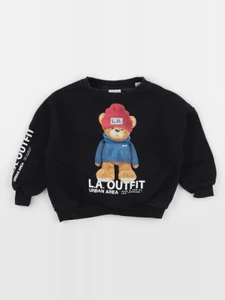 Zara - sweat imprimé au dos noir - 3 ans