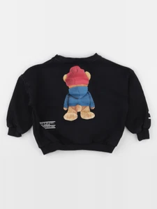 Zara - sweat imprimé au dos noir - 3 ans