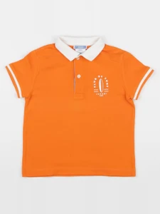 Jacadi - polo imprimé au dos orange - 4 ans