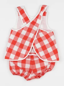 Jacadi - ensemble blanc, rouge - 24 mois