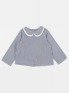 Jacadi - blouse bleu, blanc - 24 mois