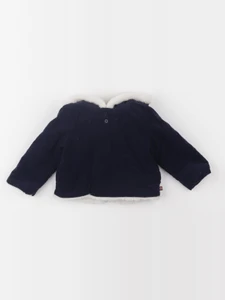 Cadet Rousselle - burnou bleu - 6 mois