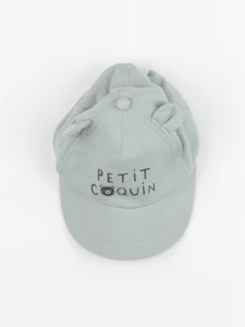 Vertbaudet - casquette vert - 12/18 mois