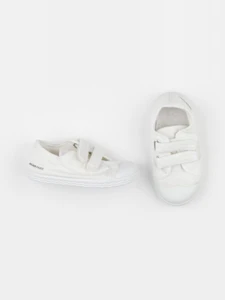 Jacadi - tennis à scratch/ lacets blanc - pointure 23