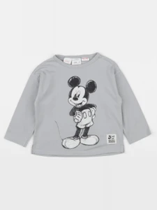 Zara - tee-shirt imprimé au dos gris - 12/18 mois