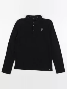 IKKS - polo imprimé au dos noir - 12 ans