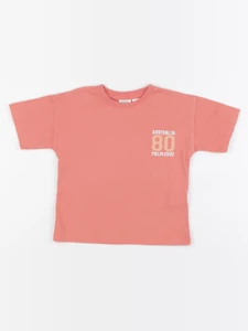 Zara - tee-shirt imprimé au dos orange - 1 an