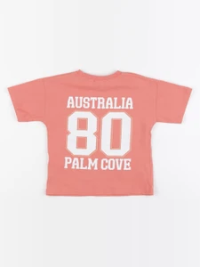 Zara - tee-shirt imprimé au dos orange - 1 an