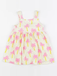 Zara - robe jaune, rose - 18/24 mois